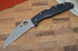 Spyderco Endura - Black Handle / Satin Wharncliffe Blade - C10FPWCBK - Northwest Knives