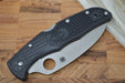 Spyderco Endura - Black Handle / Satin Wharncliffe Blade - C10FPWCBK - Northwest Knives