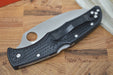 Spyderco Endura - Black Handle / Satin Wharncliffe Blade - C10FPWCBK - Northwest Knives
