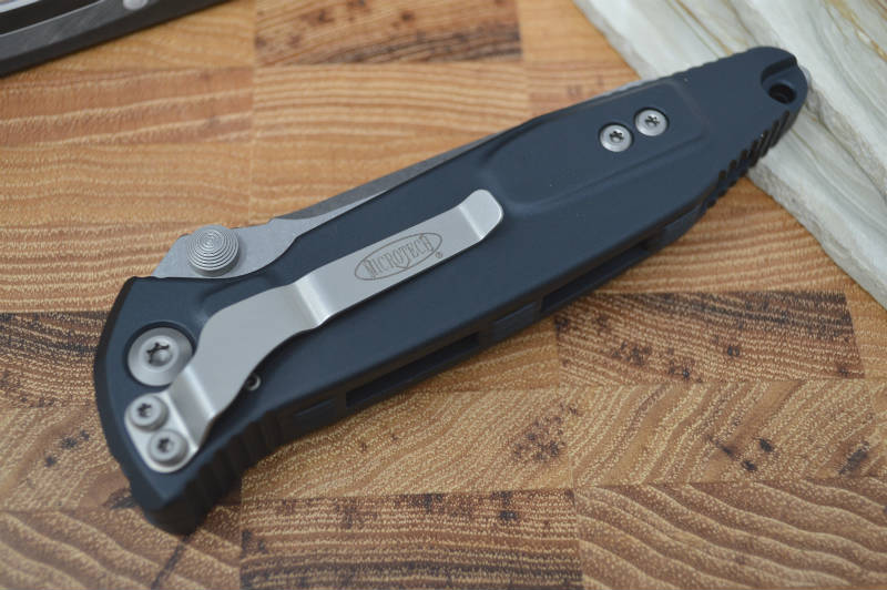 Microtech SOCOM Elite - Stonewash Blade / Black Handles w/ Black Inserts 161-10 - Northwest Knives