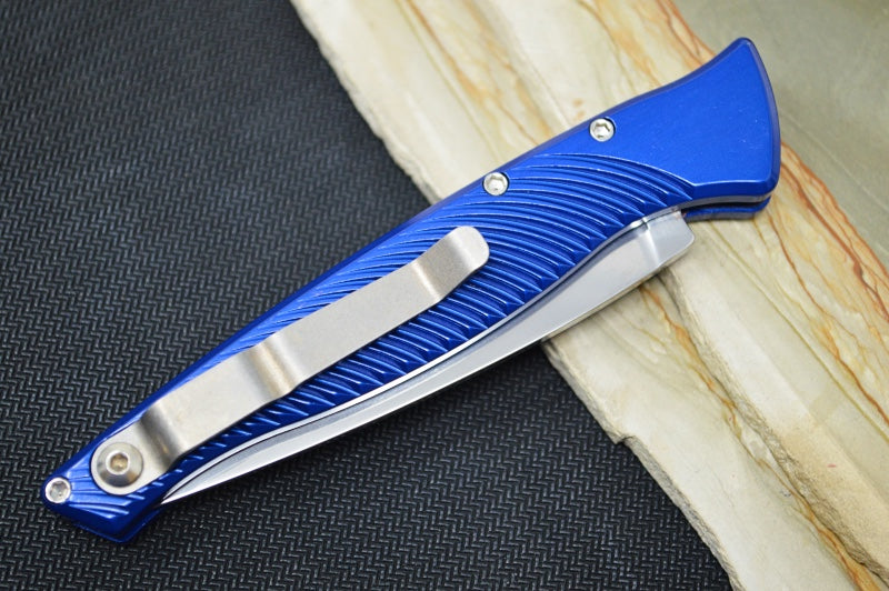 Piranha Knives "DNA" - CPM-S30V Blade / Blue Aluminum Handle - Northwest Knives