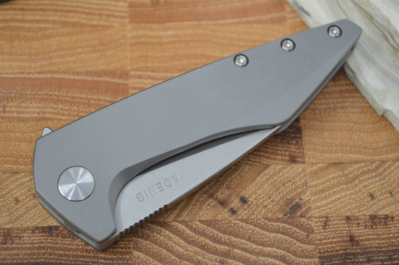 Koenig Mini Goblin - Standard - Stonewashed M390 Blade - Northwest Knives