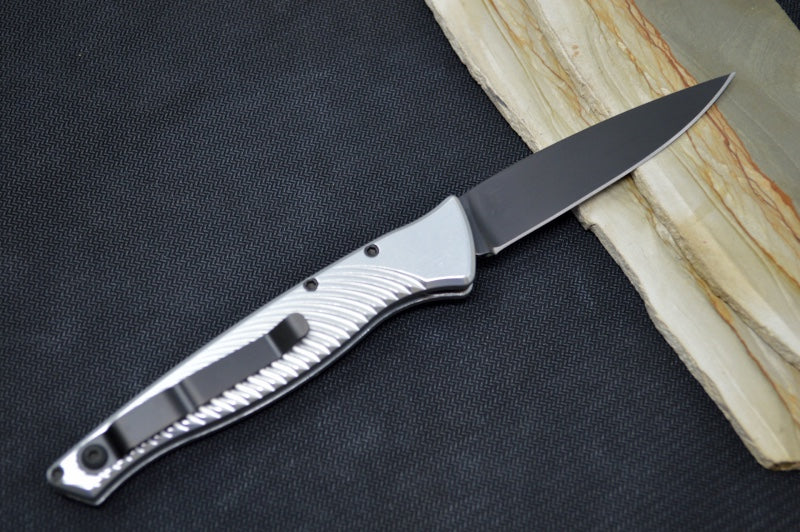 Piranha Knives "DNA" - CPM-S30V Blade / Silver Aluminum Handle - Northwest Knives