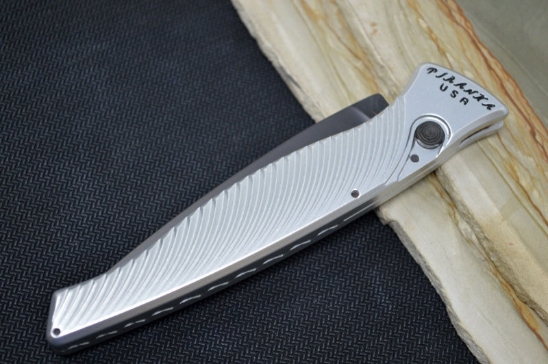 Piranha Knives "DNA" - CPM-S30V Blade / Silver Aluminum Handle - Northwest Knives