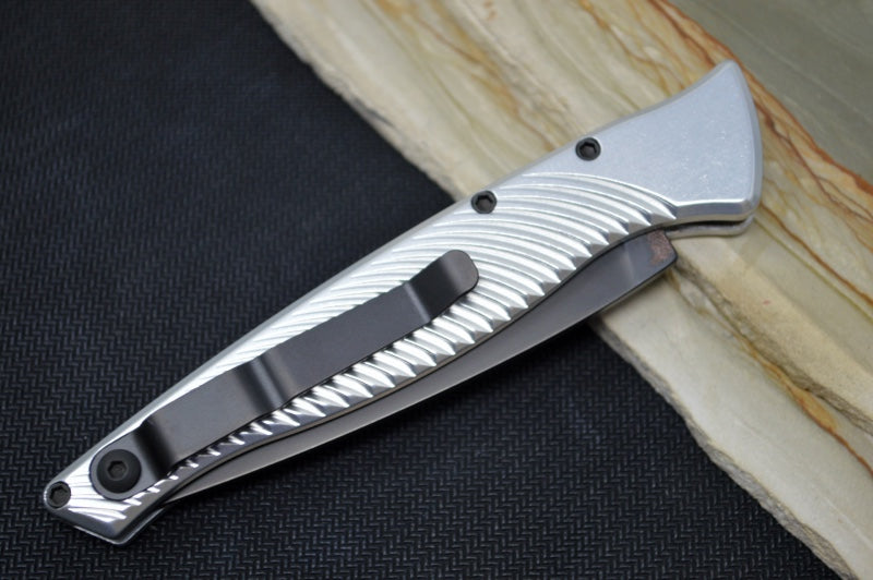 Piranha Knives "DNA" - CPM-S30V Blade / Silver Aluminum Handle - Northwest Knives