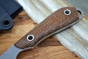 White River Knives Caper - Natural Burlap Micarta Handle - Northwest Knives