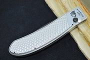 Piranha Knives "Toxin" - CPM-S30V Steel / Silver Aluminum Handle / Black Blade - Northwest Knives