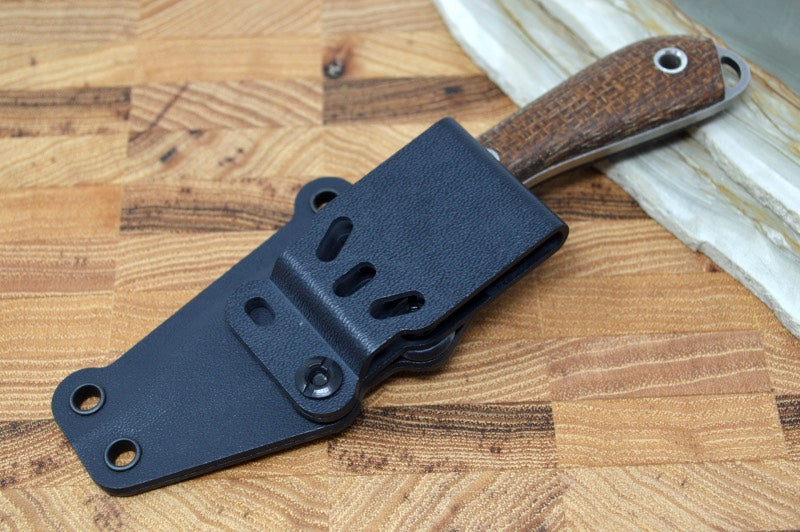 White River Knives Caper - Natural Burlap Micarta Handle