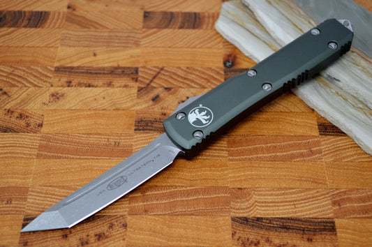 Microtech Ultratech OTF - Apocalyptic Tanto Blade/ OD Green Handle 123-10APOD