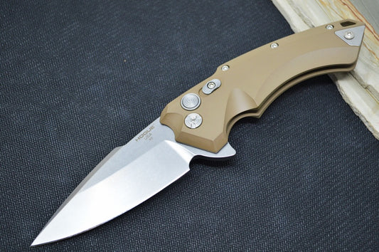 Hogue Knives EX 05 - Flat Dark Earth Aluminum Handle / Tumbled 154CM Blade 34574