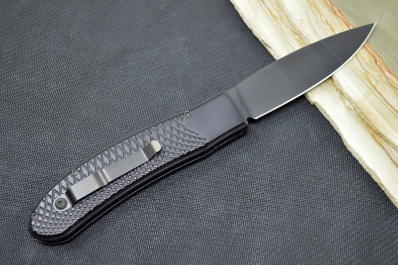 Piranha Knives "Toxin" - CPM-S30V Steel / Black Aluminum Handle / Black Blade