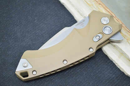Hogue Knives EX 05 - Flat Dark Earth Aluminum Handle / Tumbled 154CM Blade 34574