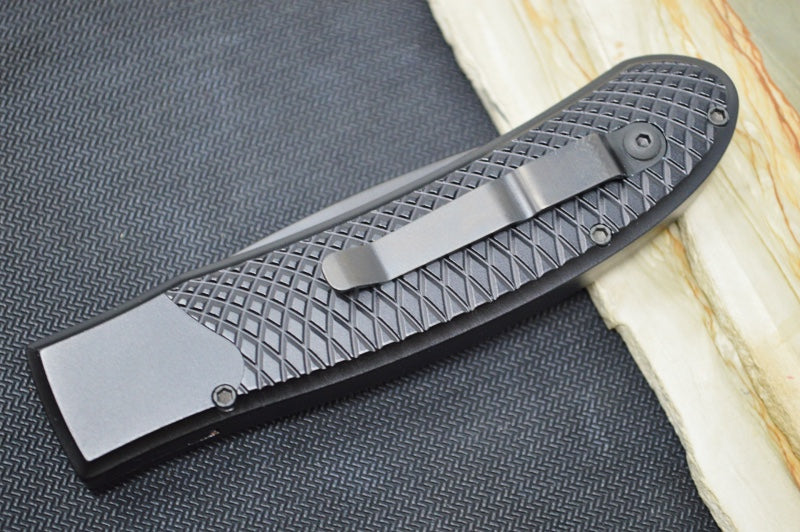 Piranha Knives "Toxin" - CPM-S30V Steel / Black Aluminum Handle / Black Blade - Northwest Knives