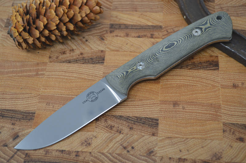 White River Knives Hunter - Black & Maple Richlite Handle - Northwest Knives