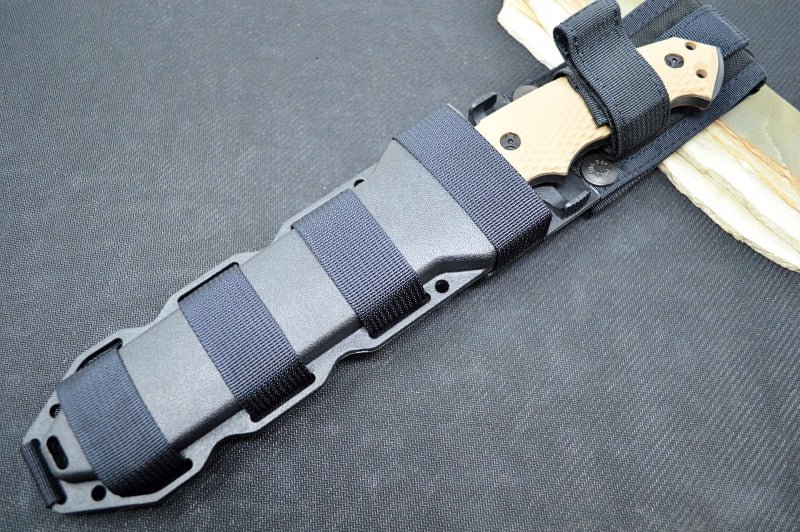 Hogue Knives EX F01 - Flat Dark Earth G-10 Handle Scales / Black A2 Tool Steel Blade / Tanto Blade 35107