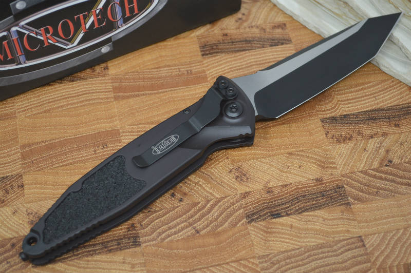Microtech SOCOM Elite Auto - Tanto Black Blade / Black Chassis 161A-1T - Northwest Knives