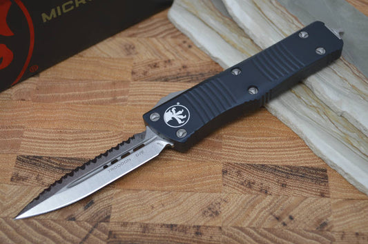 Microtech Troodon OTF - Full Serrated / Stonewash Blade - 138-12 - Northwest Knives