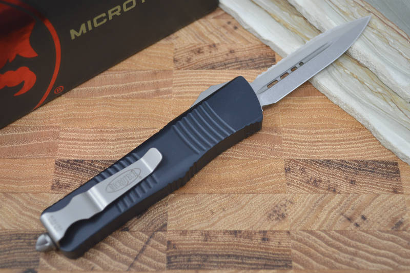 Microtech Troodon OTF - Full Serrated / Stonewash Blade - 138-12 - Northwest Knives