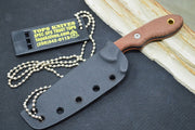 Tops Mini Scandi 2.5 - 1095 Steel / Tan Canvas Micarta Handle / Kydex Sheath MSK-2.5 - Northwest Knives