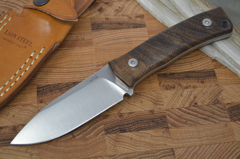 Lionsteel M4 Hunting Knife w/ Walnut Handle - Fixed Blade - Northwest Knives