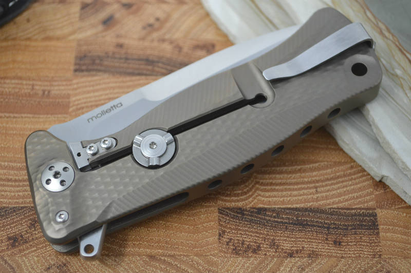 Lionsteel SR-11 Bronze Titanium Integral Flipper - SR11 B - Northwest Knives