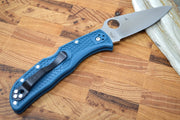 Spyderco Endela - Blue Handle / Satin Blade / K390- C243FPK390 - Northwest Knives