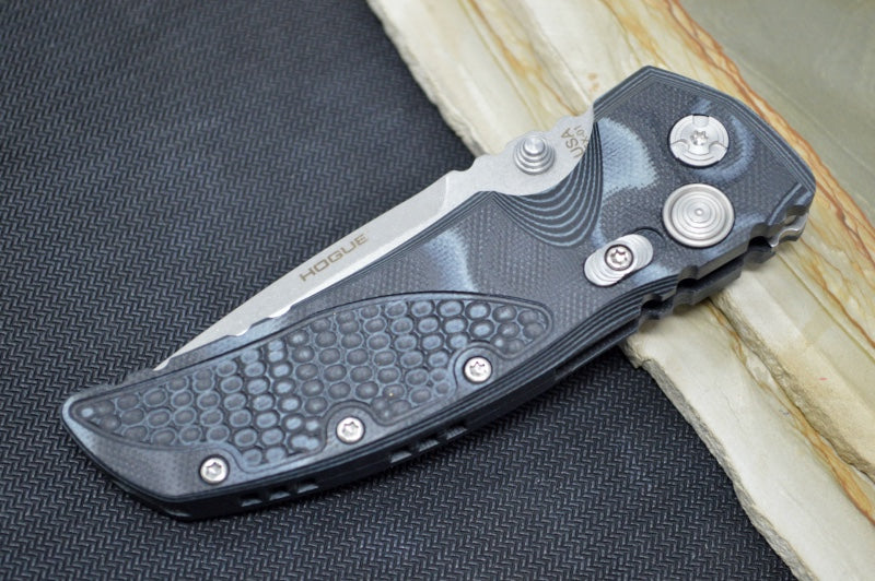  Hogue Knives EX 01 - Black G10 G-Mascus Handle / 154CM steel / Drop Point Blade 34179