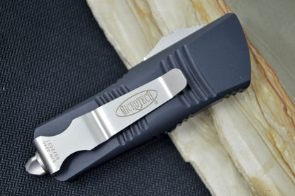 Microtech Mini Troodon OTF - Dagger Blade / Stonewash Finish / Black Handle 238-10