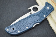 Spyderco Endela Emerson Wave- Blue & Gray Handle / Satin Blade / VG-10 Steel - C243PGYW - Northwest Knives