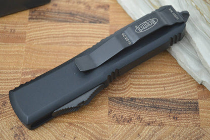 Microtech UTX-85 OTF - Single Edge / Tanto Black Blade / Black Body - 233-1T - Northwest Knives