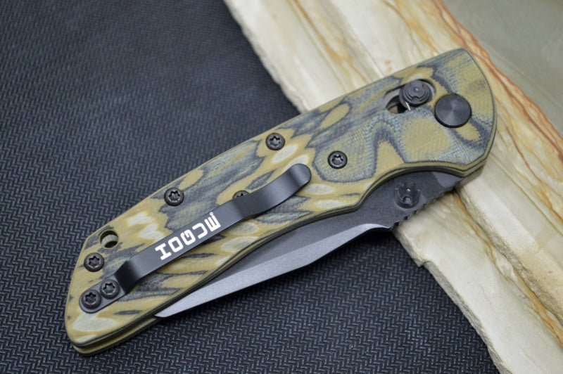 Hogue Knives Deka - Green G-10 Frame / 20CV Steel / Black Wharncliffe Blade 24268 - Northwest Knives