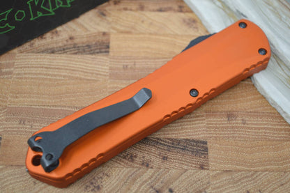 Heretic Knives Manticore X OTF - Orange Handle / Black DLC Blade