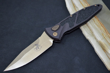 Microtech SOCOM Elite Auto Signature Series - Bronzed Spear Point Blade/ Black Handle & Black Inserts 160A-13SS