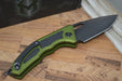 Heretic Knives Medusa Auto - Tanto DLC Blade / Green Handle - Northwest Knives