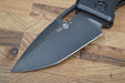 Heretic Knives Medusa Auto - Tanto DLC Blade / Black Battleworn Handle - Northwest Knives