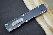 Microtech Dirac OTF - Apocalyptic Finish / Double Edge / Distressed Black Handle 225-10DBK - Northwest Knives