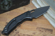 Heretic Knives Medusa Auto - Tanto DLC Blade / Black Battleworn Handle - Northwest Knives