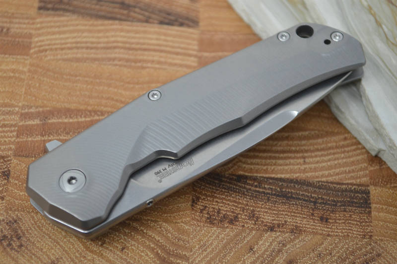 Lionsteel TRE Three Rapid Exchange Bronze Titanium Flipper - TRE-BR - Northwest Knives