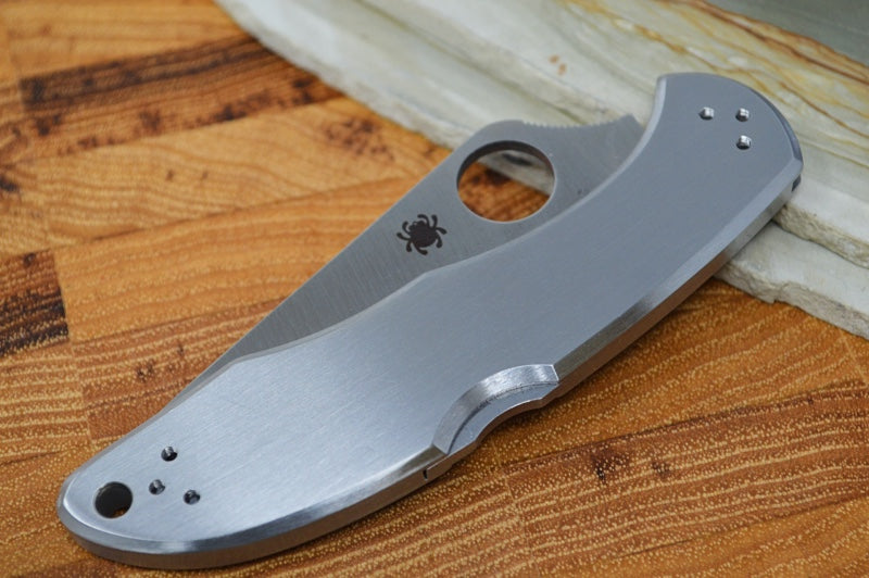 Spyderco Delica - Stainless Steel Handle/ Satin Blade - C11PS - Northwest Knives