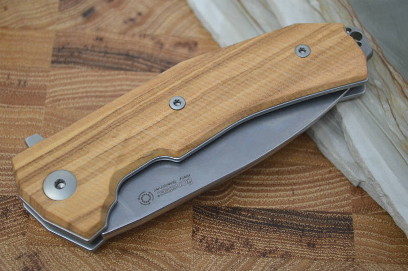 Lionsteel KUR Flipper w/ IKBS Flipper System - Olive Wood - KUR-UL - Northwest Knives