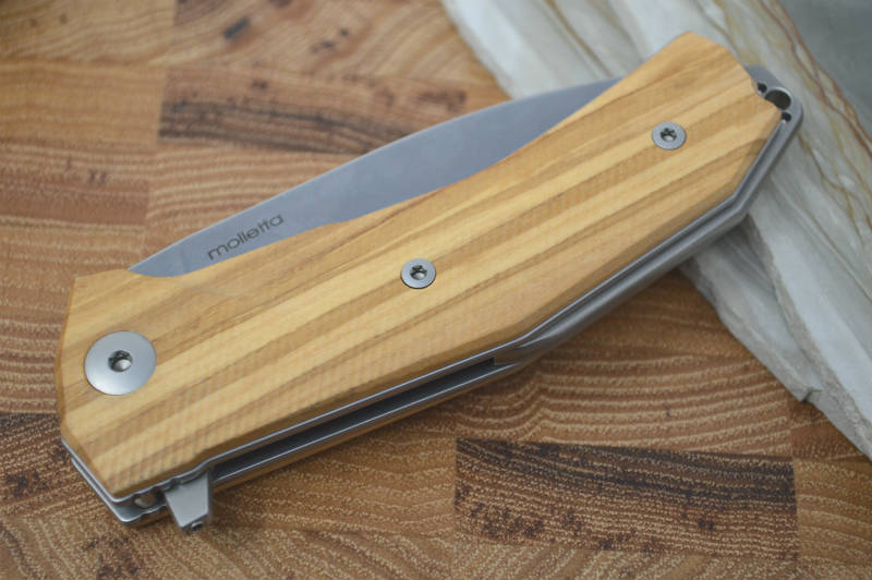 Lionsteel KUR Flipper w/ IKBS Flipper System - Olive Wood - KUR-UL - Northwest Knives