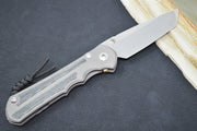 Chris Reeve Knives Large Inkosi LEFT HAND - Tanto - Black Canvas Micarta LIN-1045 - Northwest Knives