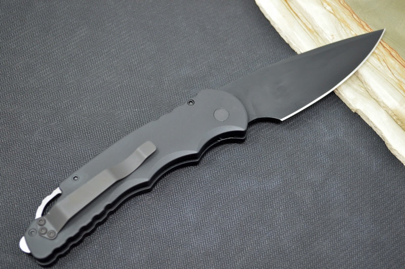 Pro Tech Tactical Response 4 Auto - Black Anodized Aluminum Handle / D2 Steel / Black DLC Coated Blade TR-4.3D2 - Northwest Knives