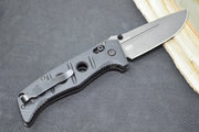 Benchmade 275GY-1 Adamas - Grey CPM-CruWear Drop Point Blade / Black G-10 Handle - Northwest Knives