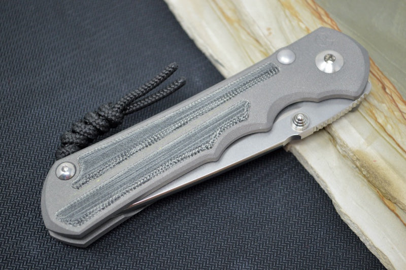 Chris Reeve Knives Large Inkosi LEFT HAND - Tanto - Black Canvas Micarta LIN-1045 - Northwest Knives