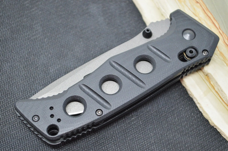 Benchmade 275GY-1 Adamas - Grey CPM-CruWear Drop Point Blade / Black G-10 Handle