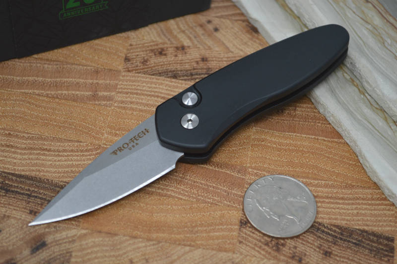 Pro Tech Sprint Auto - Black Handle - Stonewash S35VN Blade - Northwest Knives