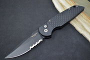 Pro Tech Tactical Response 3 Auto - Black Handle / Fish Scales / Black D2 Blade with Partial Serrate TR-3-X2-D2 - Northwest Knives