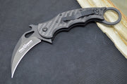Fox Knives Karambit - Black Carbon Fiber Handle / Black N690Co Blade / Emerson Wave - 479CG10 - Northwest Knives
