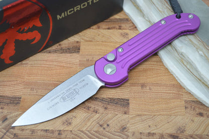 Microtech L.U.D.T - Violet Handle / Stonewash Standard Blade 135-10VI